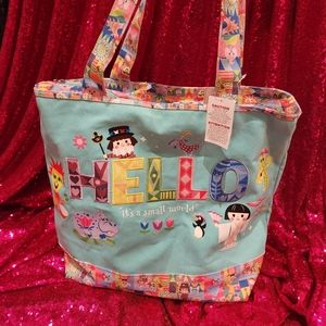 Disney it's a small world Canvas Tote Bag